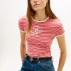 Script Monogram Striped Ringer T-Shirt Script Monogram Striped Ringer T-Shirt