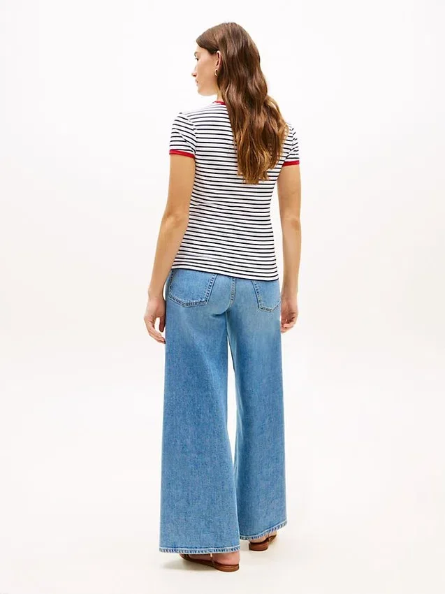 Script Monogram Striped Ringer T-Shirt Script Monogram Striped Ringer T-Shirt