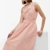 Shirred Gingham Seersucker Midi Dress Shirred Gingham Seersucker Midi Dress