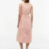 Shirred Gingham Seersucker Midi Dress Shirred Gingham Seersucker Midi Dress