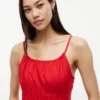 Shirred Poplin Midi Dress Shirred Poplin Midi Dress