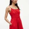 Shirred Poplin Midi Dress Shirred Poplin Midi Dress