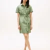 Short-Sleeve Belted Utility Shirtdress Short-Sleeve Belted Utility Shirtdress