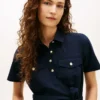 Short-Sleeve Belted Utility Shirtdress Short-Sleeve Belted Utility Shirtdress