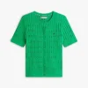 Short-Sleeve Cable Knit Cardigan Short-Sleeve Cable Knit Cardigan