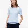 Short-Sleeve Cable Knit Sweater Short-Sleeve Cable Knit Sweater