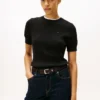Short-Sleeve Cable Knit Sweater Short-Sleeve Cable Knit Sweater