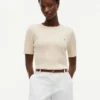 Short-Sleeve Cable Knit Sweater Short-Sleeve Cable Knit Sweater