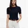 Short-Sleeve Cable Knit Sweater Short-Sleeve Cable Knit Sweater