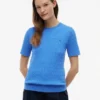 Short-Sleeve Cable Knit Sweater Short-Sleeve Cable Knit Sweater