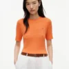 Short-Sleeve Cable Knit Sweater Short-Sleeve Cable Knit Sweater