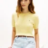 Short-Sleeve Cable Knit Sweater Short-Sleeve Cable Knit Sweater