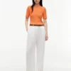 Short-Sleeve Cable Knit Sweater Short-Sleeve Cable Knit Sweater