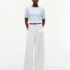 Short-Sleeve Cable Knit Sweater Short-Sleeve Cable Knit Sweater