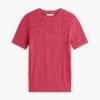 Short-Sleeve Cable Knit Sweater Short-Sleeve Cable Knit Sweater