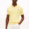 Short-Sleeve Cable Knit Sweater Polo Short-Sleeve Cable Knit Sweater Polo