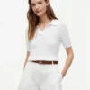 Short-Sleeve Cable Knit Sweater Polo Short-Sleeve Cable Knit Sweater Polo