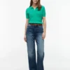 Short-Sleeve Cable Knit Sweater Polo Short-Sleeve Cable Knit Sweater Polo