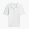Short-Sleeve Cable Knit Sweater Polo Short-Sleeve Cable Knit Sweater Polo