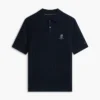 Short-Sleeve Cable Knit Sweater Polo Short-Sleeve Cable Knit Sweater Polo