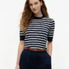 Short-Sleeve Crewneck Sweater Short-Sleeve Crewneck Sweater