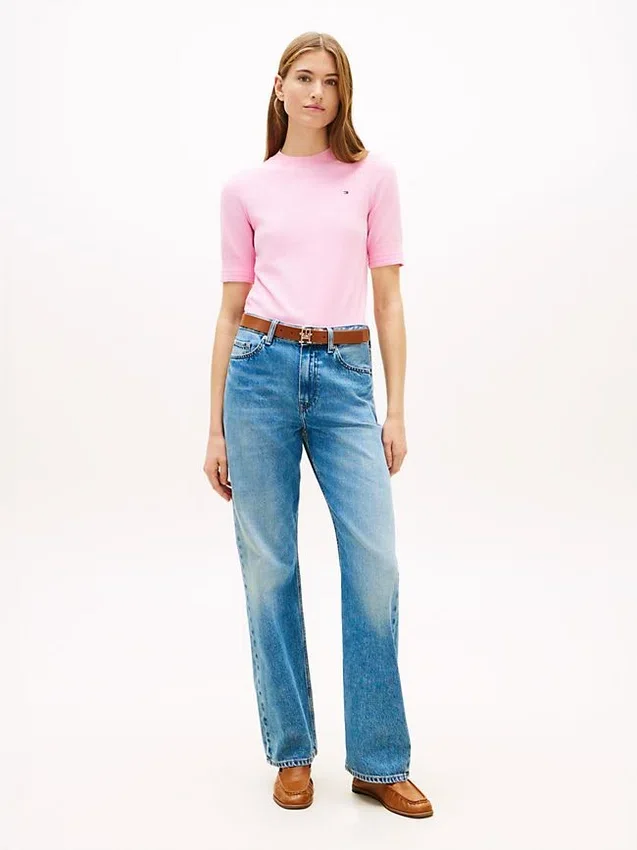 Short-Sleeve Crewneck Sweater Short-Sleeve Crewneck Sweater