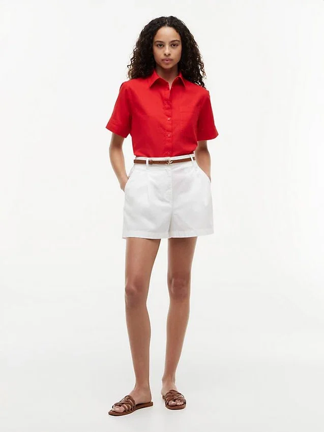 Short-Sleeve Linen-Blend Shirt Short-Sleeve Linen-Blend Shirt