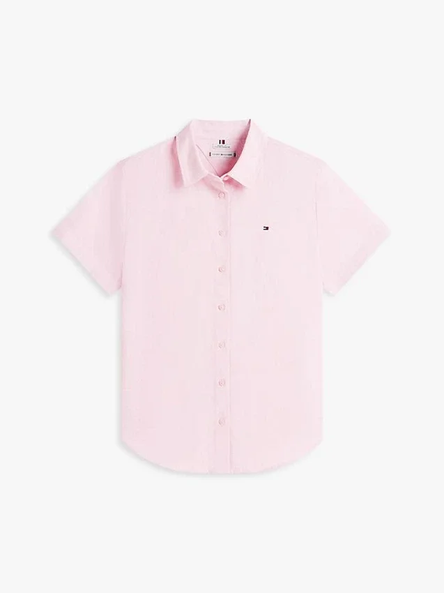 Short-Sleeve Linen-Blend Shirt Short-Sleeve Linen-Blend Shirt