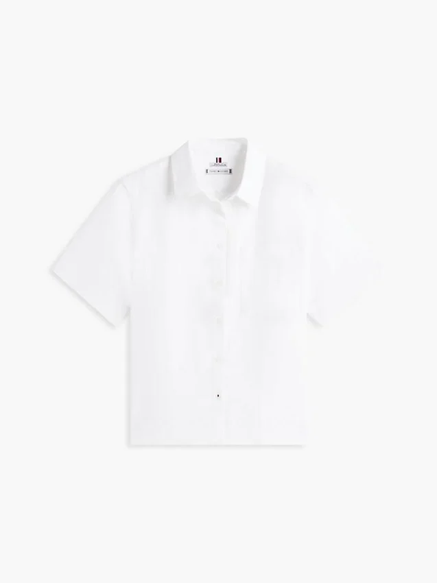 Short-Sleeve Linen-Blend Shirt Short-Sleeve Linen-Blend Shirt