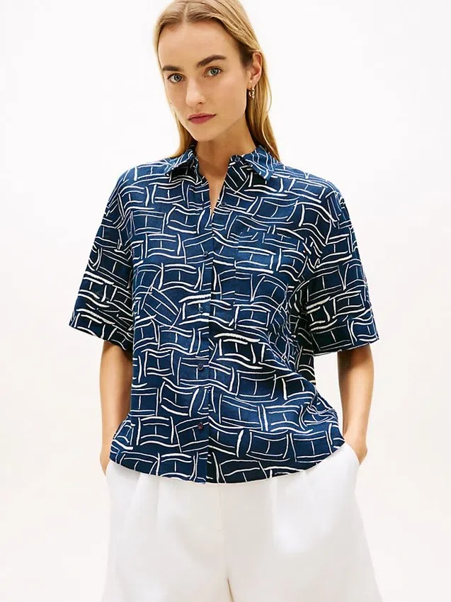 Short-Sleeve Linen Shirt Short-Sleeve Linen Shirt