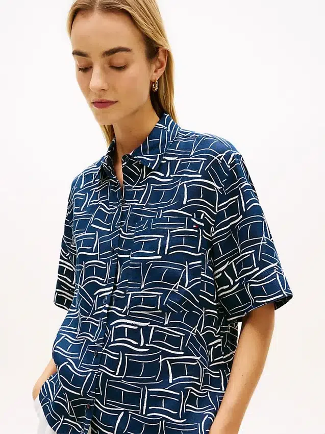 Short-Sleeve Linen Shirt Short-Sleeve Linen Shirt