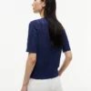 Short-Sleeve Mixed-Knit Cardigan Short-Sleeve Mixed-Knit Cardigan