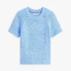 Short-Sleeve Open-Knit Sweater Short-Sleeve Open-Knit Sweater