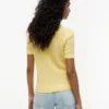 Short-Sleeve Pointelle Pocket Sweater Short-Sleeve Pointelle Pocket Sweater