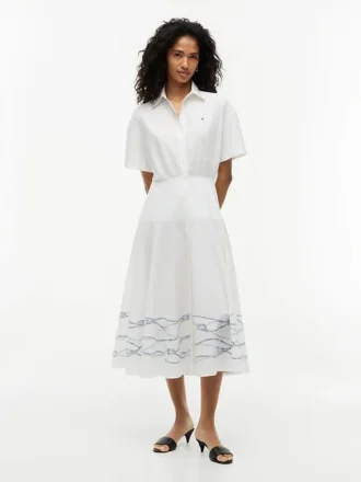 Short-Sleeve Poplin Shirtdress Short-Sleeve Poplin Shirtdress