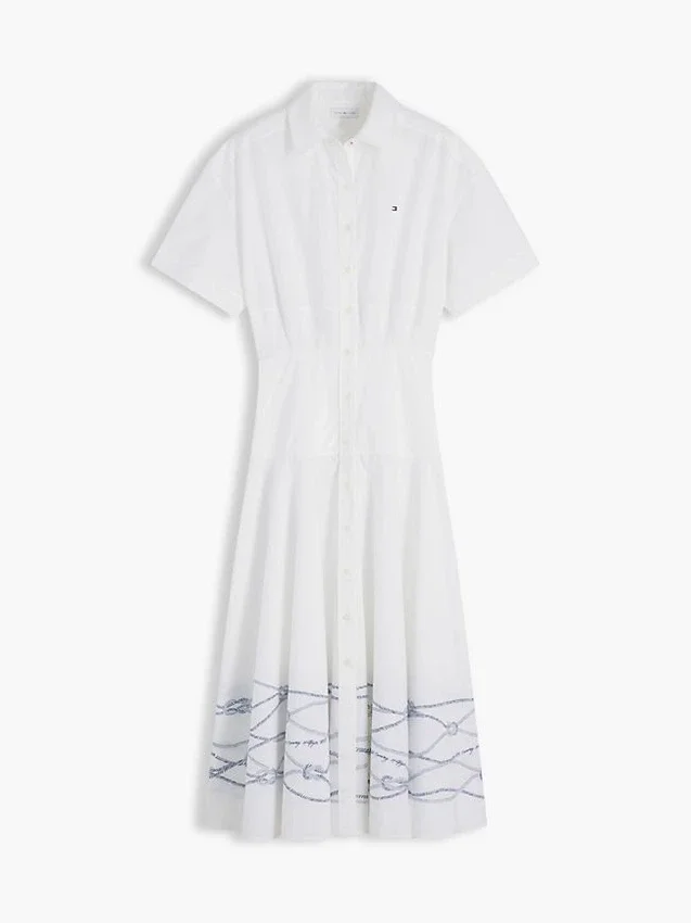 Short-Sleeve Poplin Shirtdress Short-Sleeve Poplin Shirtdress