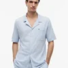 Short-Sleeve Seersucker Sleep Shirt Short-Sleeve Seersucker Sleep Shirt