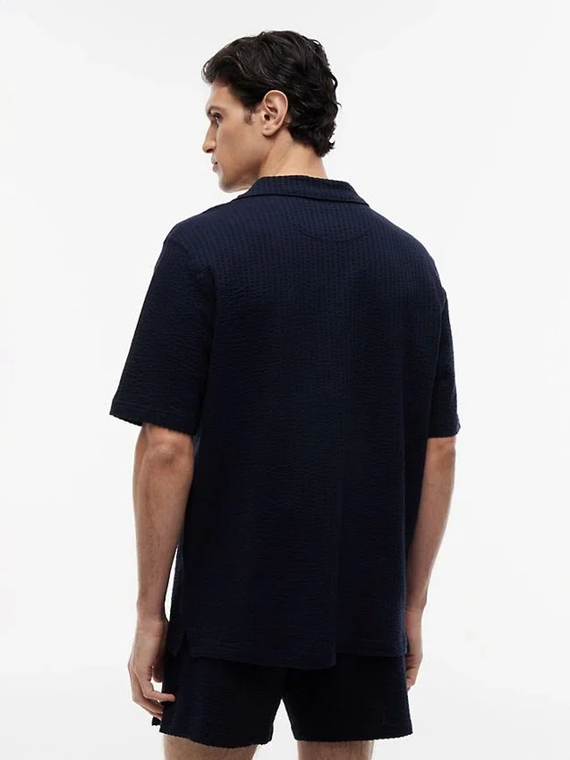 Short-Sleeve Seersucker Sleep Shirt Short-Sleeve Seersucker Sleep Shirt