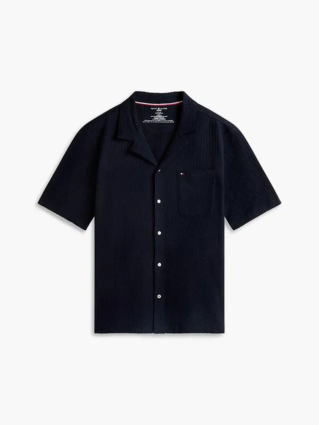 Short-Sleeve Seersucker Sleep Shirt Short-Sleeve Seersucker Sleep Shirt