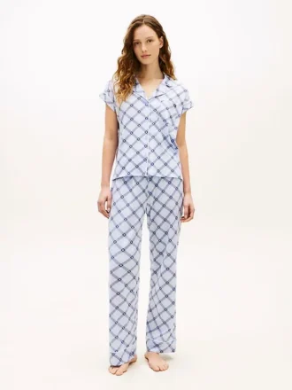 Short-Sleeve Shirt & Pant Sleep Set