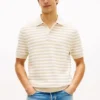 Short-Sleeve Stripe Waffled Sweater Polo Short-Sleeve Stripe Waffled Sweater Polo