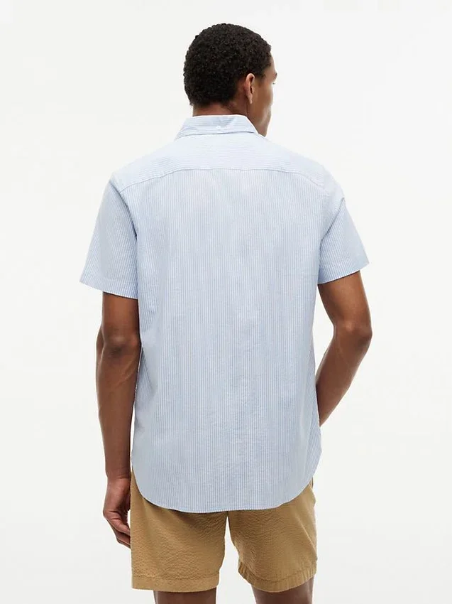 Short-Sleeve Striped Oxford Shirt Short-Sleeve Striped Oxford Shirt