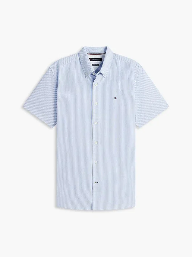 Short-Sleeve Striped Oxford Shirt Short-Sleeve Striped Oxford Shirt