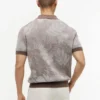Short-Sleeve Tropical Print Sweater Polo Short-Sleeve Tropical Print Sweater Polo