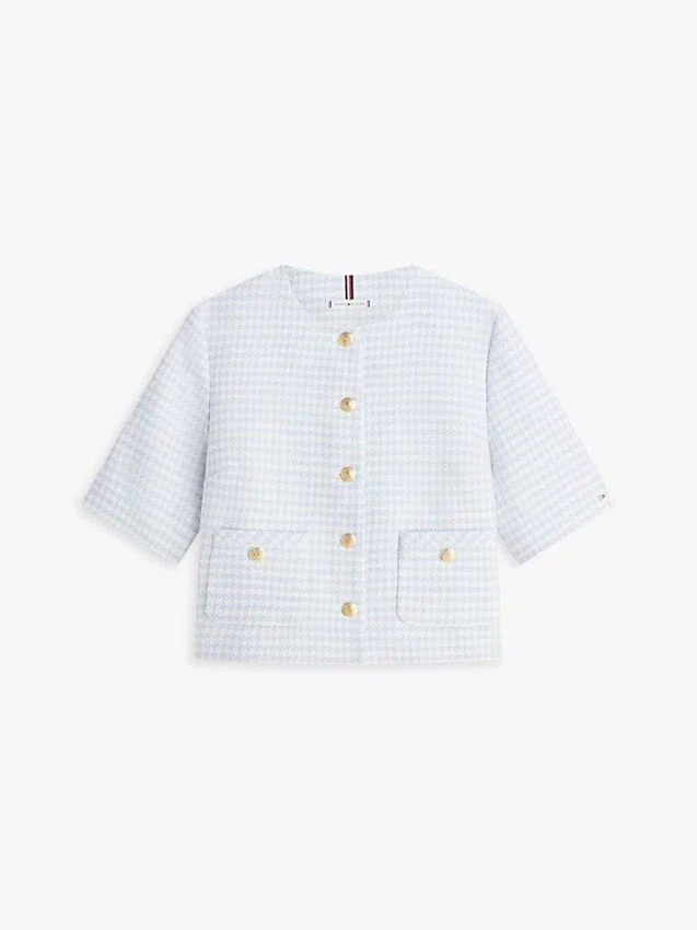 Short-Sleeve Tweed Lady Jacket Short-Sleeve Tweed Lady Jacket