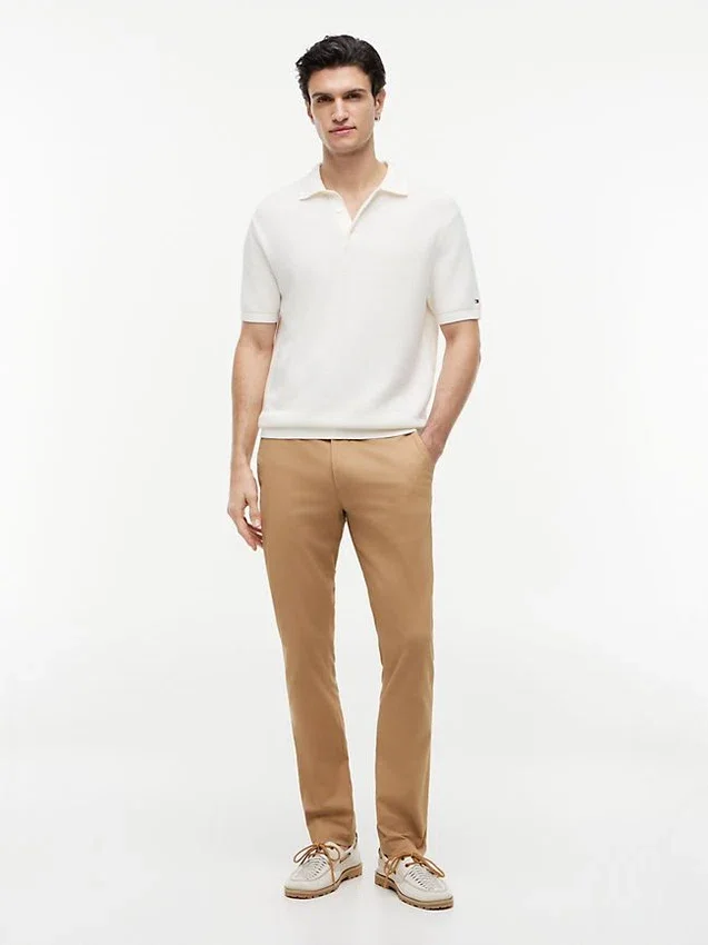 Short-Sleeve Waffled Sweater Polo Short-Sleeve Waffled Sweater Polo