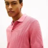 Short-Sleeve Waffled Sweater Polo Short-Sleeve Waffled Sweater Polo