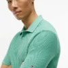 Short-Sleeve Waffled Sweater Polo Short-Sleeve Waffled Sweater Polo
