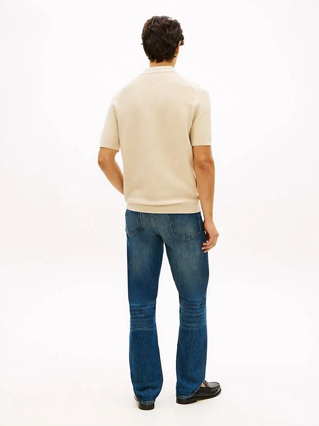 Short-Sleeve Waffled Sweater Polo Short-Sleeve Waffled Sweater Polo