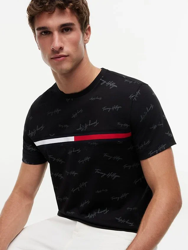 Signature Flag Stripe Logo T-Shirt Signature Flag Stripe Logo T-Shirt